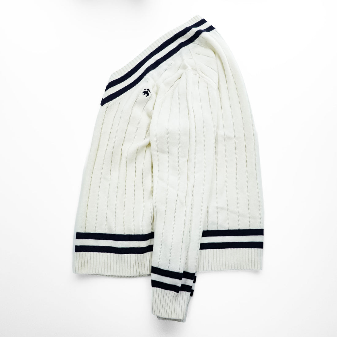 Brooks Brothers V-neck Tilden Sweater L Navy, White