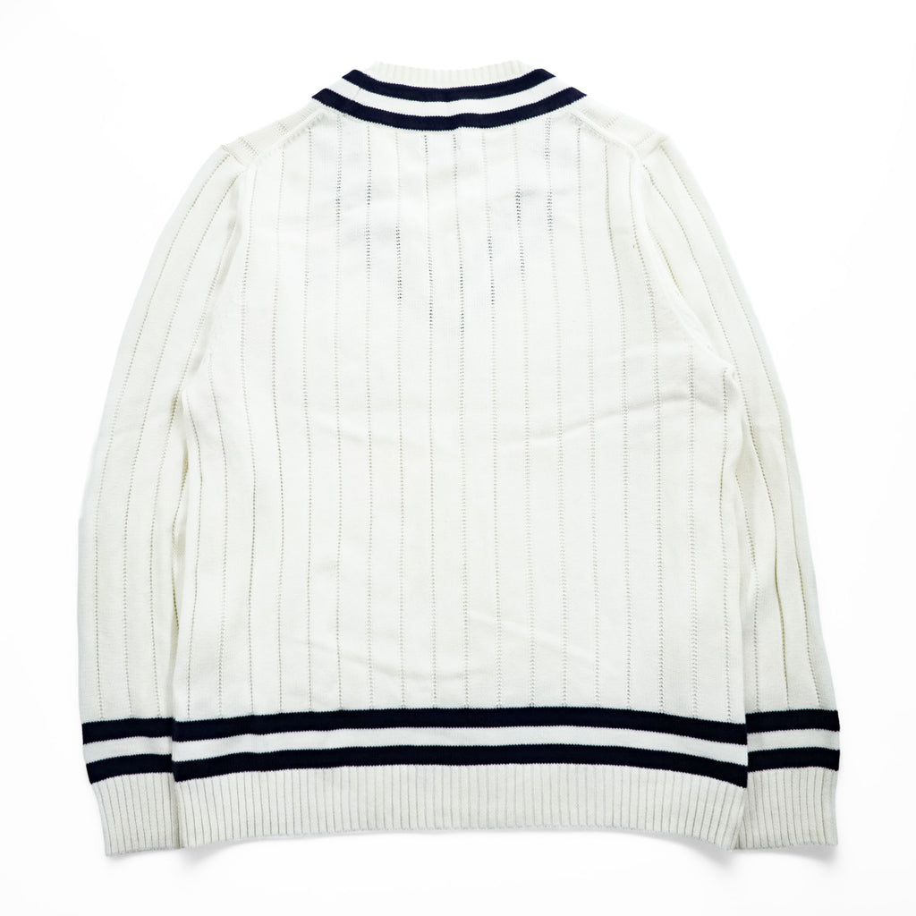 Brooks Brothers V-neck Tilden Sweater L Navy, White