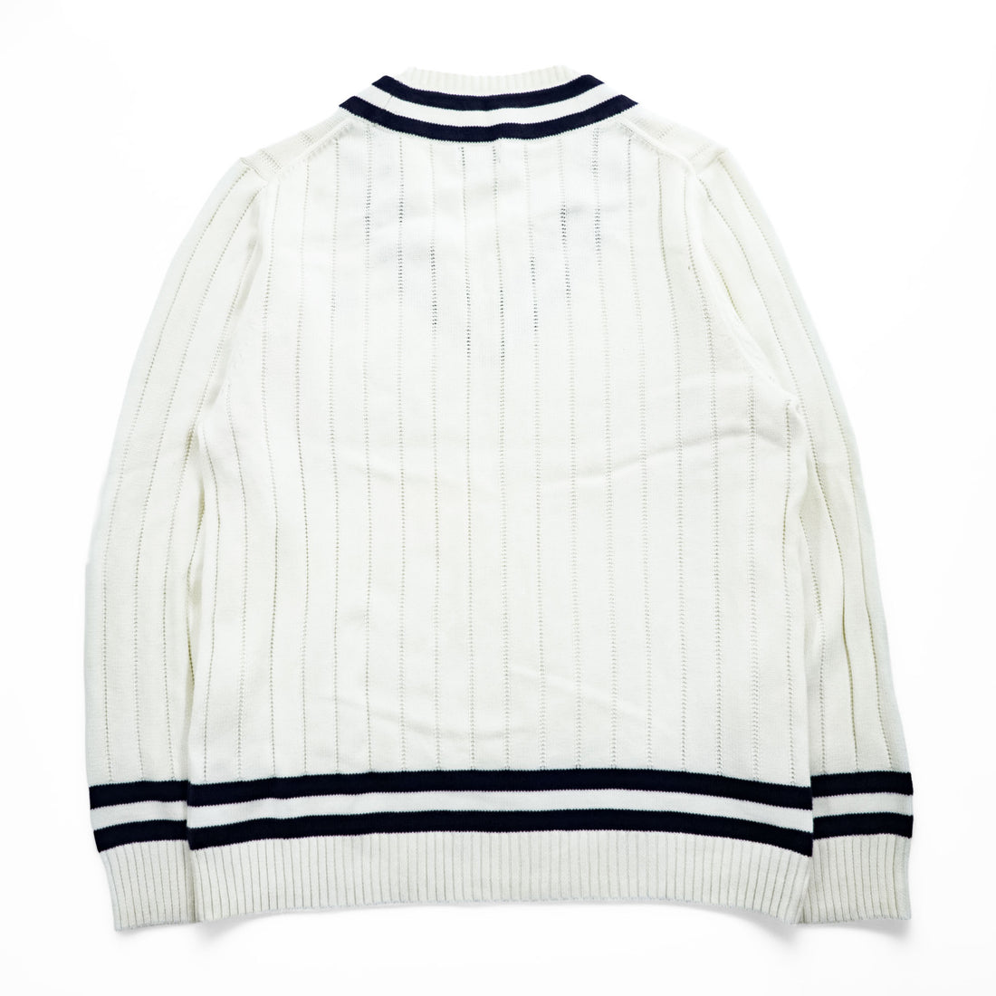 Brooks Brothers V-neck Tilden Sweater L Navy, White