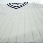 Brooks Brothers V-neck Tilden Sweater L Navy, White