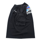 Patagonia Tシャツ S ブラック バックプリント Fitz Roy Horizons Tee レスポンシビリティー 38501