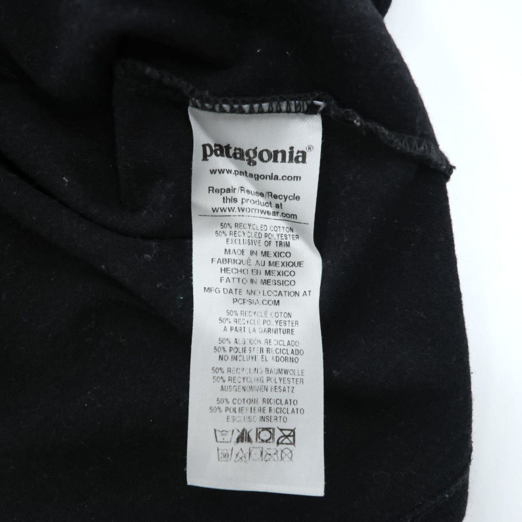Patagonia Tシャツ S ブラック バックプリント Fitz Roy Horizons Tee レスポンシビリティー 38501