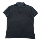 Polo Ralph Lauren 90s Vintage Rugby Polo Shirt L Black Small Pony Embroidered Logo CUSTOM FIT