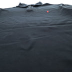 Polo Ralph Lauren 90s Vintage Rugby Polo Shirt L Black Small Pony Embroidered Logo CUSTOM FIT