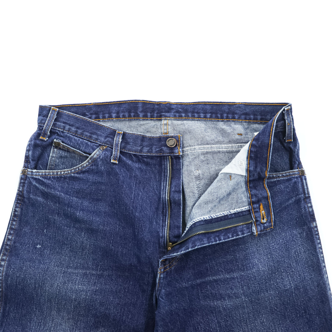 Dickies Denim Jeans Straight Indigo Washed Work Pants Zip Fly 36x30 (W36 L30) 100% Cotton