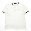 FRED PERRY 90年代 ヴィンテージ 英国製 ポロシャツ L ホワイト イングランド製