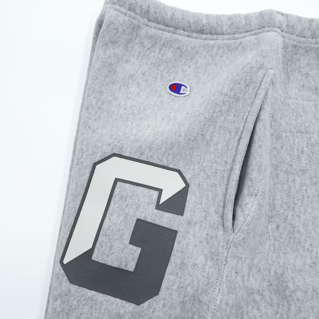 BEAMS別注 Champion リバースウィーブ スウェットパンツ L グレー REVERSE WEAVE 裏起毛 カレッジ 11-24-0486-411