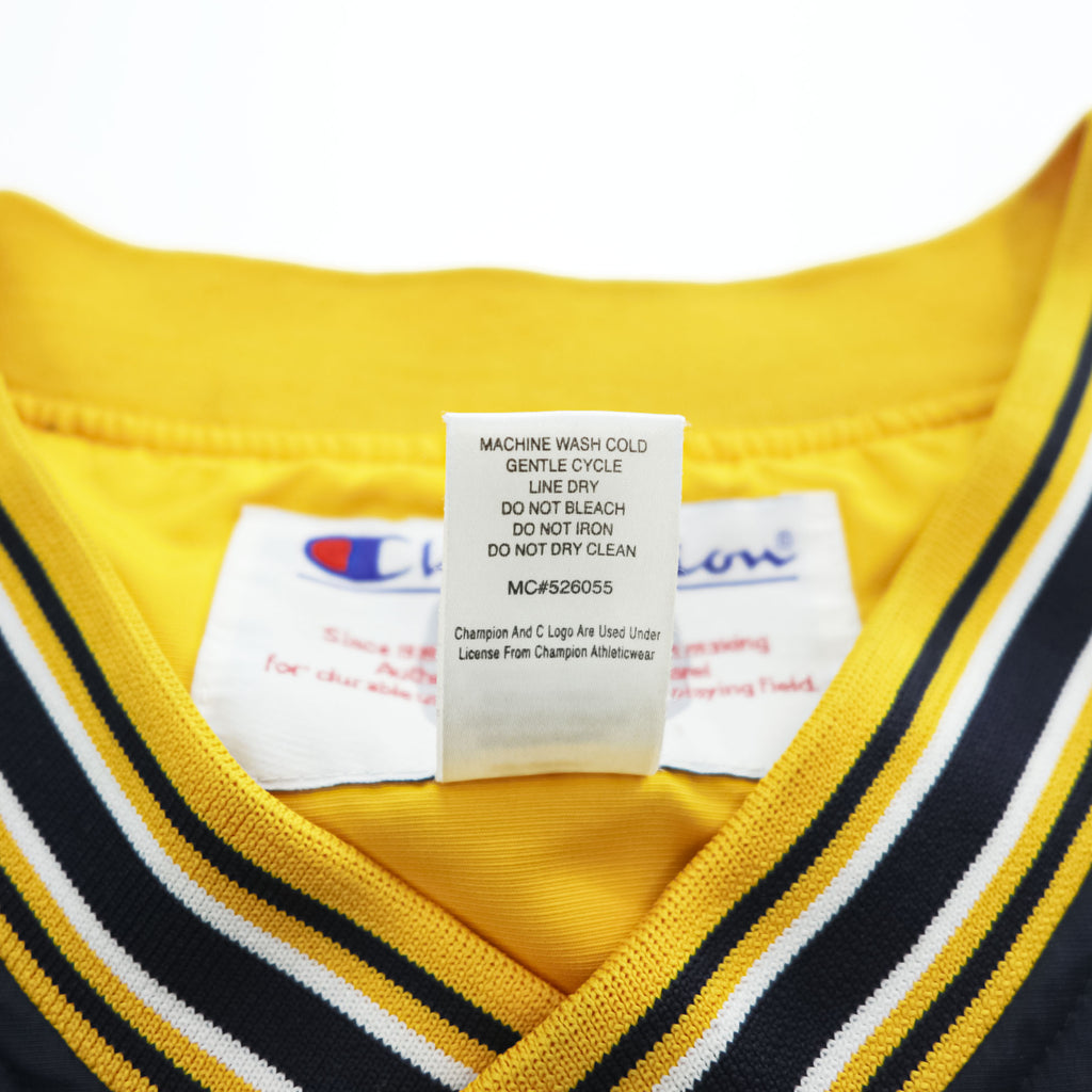Champion 90s Vintage Track Jacket Jersey XL Navy, Yellow Drawstring, US NAVY Patch