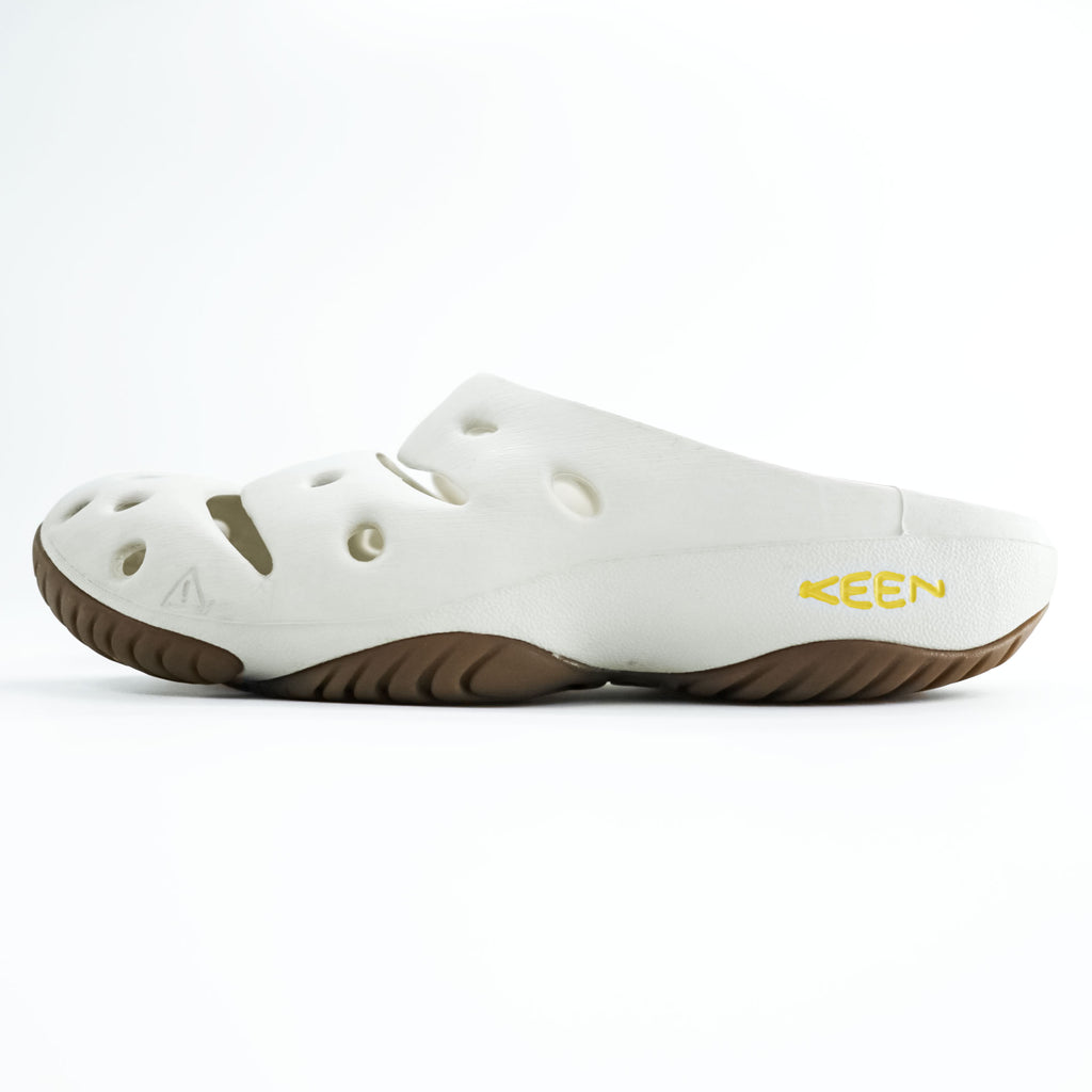 KEEN Clog Sandals White/Brown EVA Slip-On Vent Holes Lightweight Size JP 28cm (US 10)