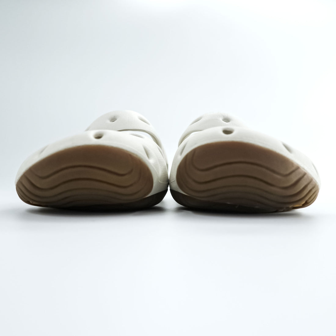 KEEN Clog Sandals White/Brown EVA Slip-On Vent Holes Lightweight Size JP 28cm (US 10)