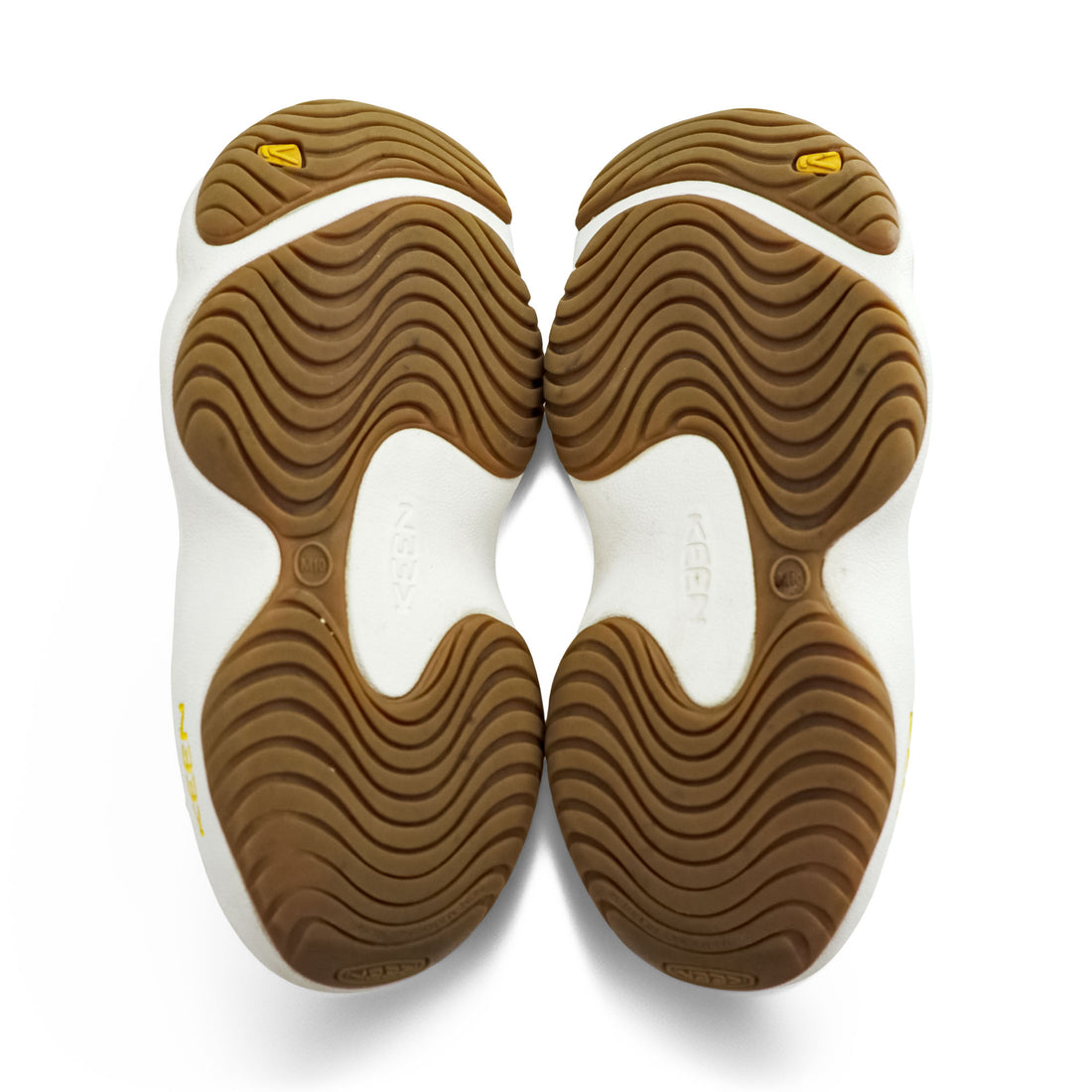 KEEN Clog Sandals White/Brown EVA Slip-On Vent Holes Lightweight Size JP 28cm (US 10)