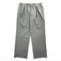 Ralph Lauren 90年代 グレンチェック 2タック スラックス パンツ L グレー プリーツ ダブルカフス