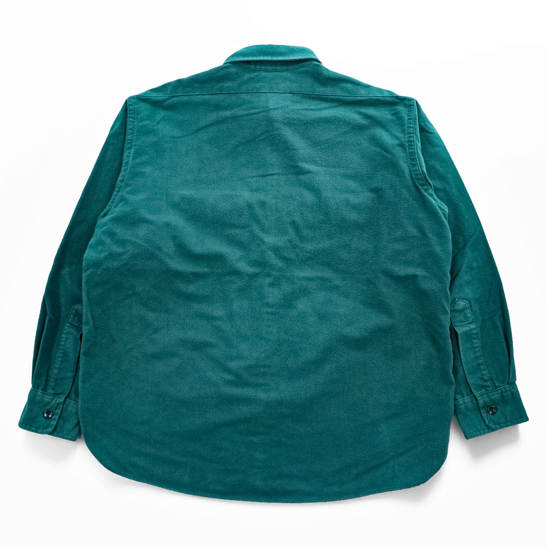 L.L.Bean 80s Vintage USA Made Long Sleeve Shirt XL Green CHAMOIS CLOTH SHIRT