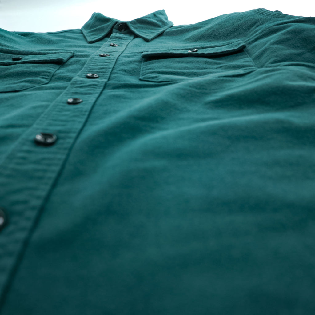 L.L.Bean 80s Vintage USA Made Long Sleeve Shirt XL Green CHAMOIS CLOTH SHIRT