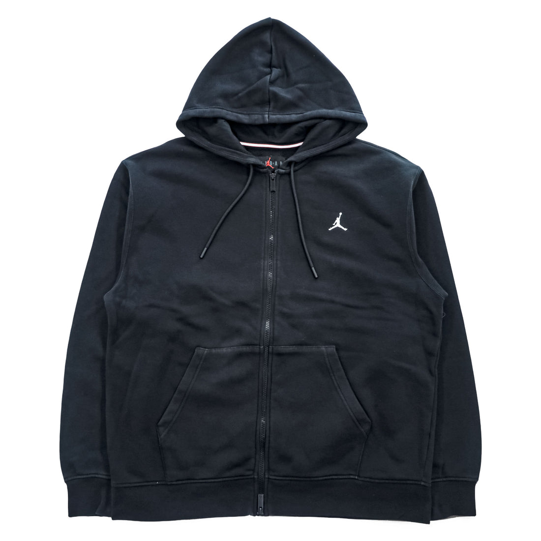 JORDAN BRAND ( NIKE ) ジップパーカー L ブラック 裏起毛 ワンポイントロゴ ダブルジップ FV7289-010