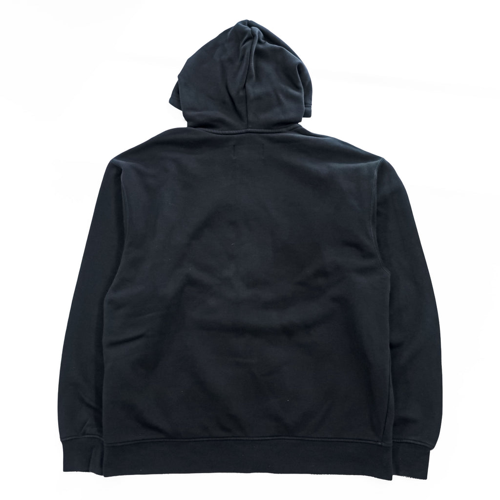 Jordan Jumpman Full-Zip Hoodie Black Cotton-Blend Fleece Logo Chest Small Swoosh L