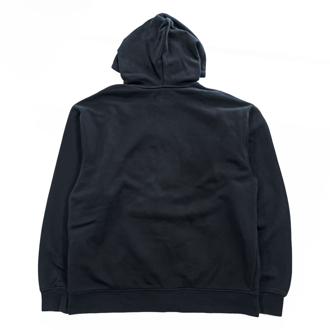 Jordan Jumpman Full-Zip Hoodie Black Cotton-Blend Fleece Logo Chest Small Swoosh L