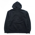 Jordan Jumpman Full-Zip Hoodie Black Cotton-Blend Fleece Logo Chest Small Swoosh L