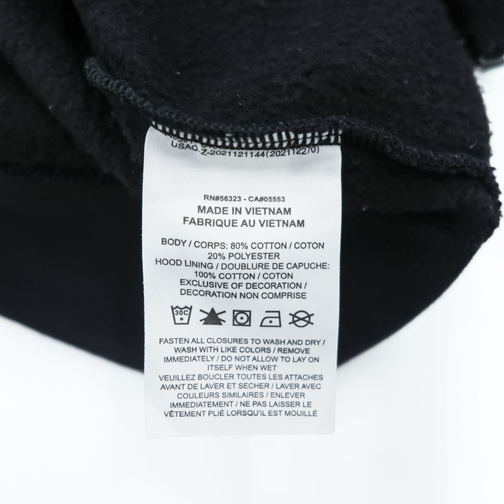 Jordan Jumpman Full-Zip Hoodie Black Cotton-Blend Fleece Logo Chest Small Swoosh L