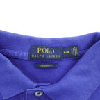 Polo Ralph Lauren 鹿の子 ポロシャツ M CLASSIC FIT ロイヤルブルー スモールポニー ロゴ 刺繍