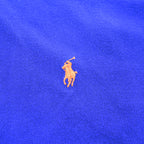 Polo Ralph Lauren 鹿の子 ポロシャツ M CLASSIC FIT ロイヤルブルー スモールポニー ロゴ 刺繍