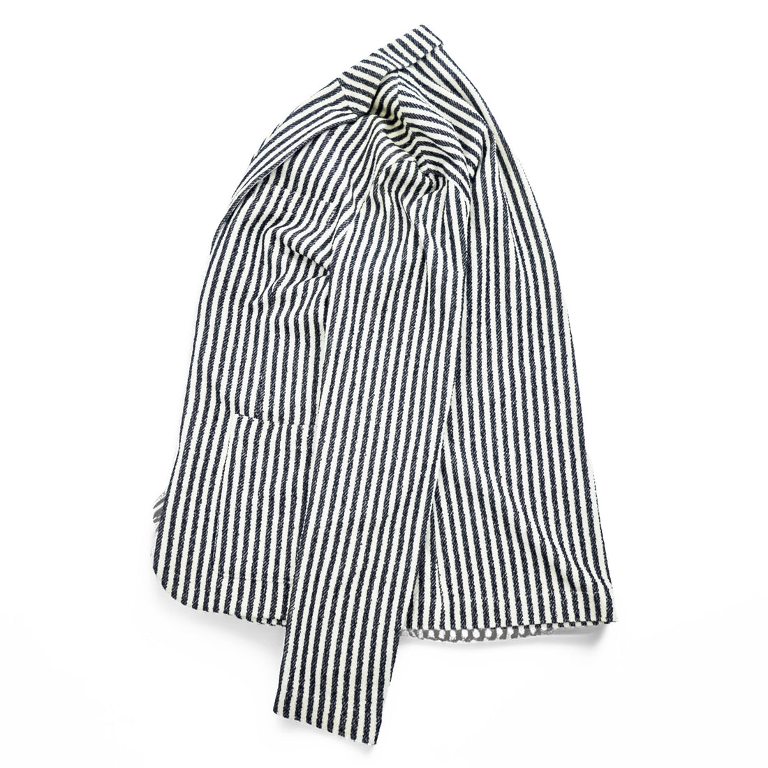HARRIS WHARF LONDON Italian Made Cotton Pile Striped Tailored Jacket Summer Jacket Blazer 48 C8Z22PDS