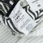 HARRIS WHARF LONDON Italian Made Cotton Pile Striped Tailored Jacket Summer Jacket Blazer 48 C8Z22PDS