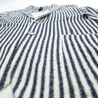 HARRIS WHARF LONDON Italian Made Cotton Pile Striped Tailored Jacket Summer Jacket Blazer 48 C8Z22PDS
