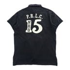 Polo Ralph Lauren ポロシャツ L ブラック 鹿の子 エンブレム ナンバリング ワッペン