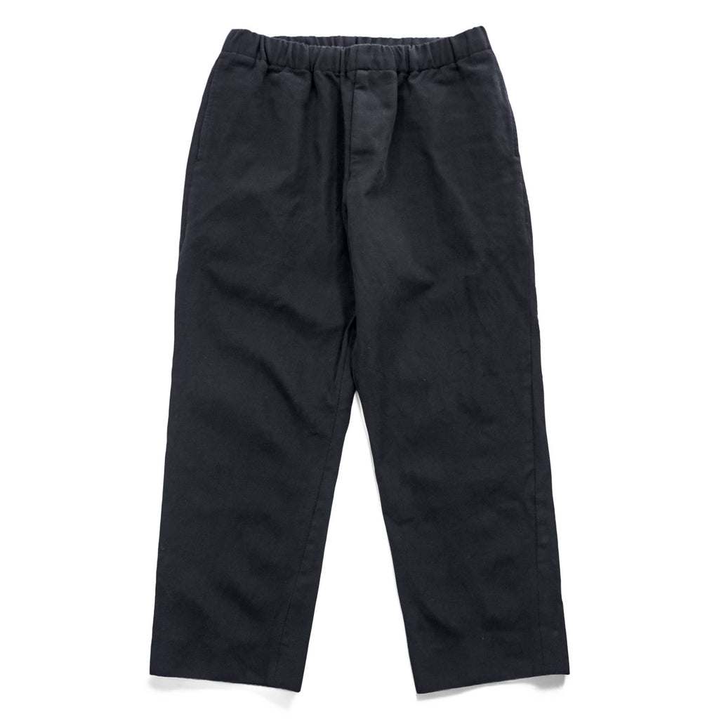 AURALEE Japan Made Slacks Pants 3 Black WOOL KERSEY EASY PANTS A7AP03BK
