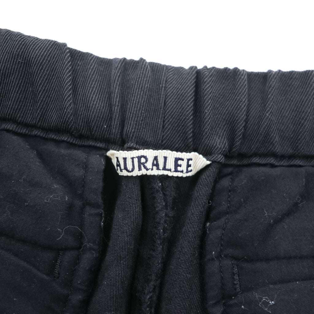AURALEE Japan Made Slacks Pants 3 Black WOOL KERSEY EASY PANTS A7AP03BK