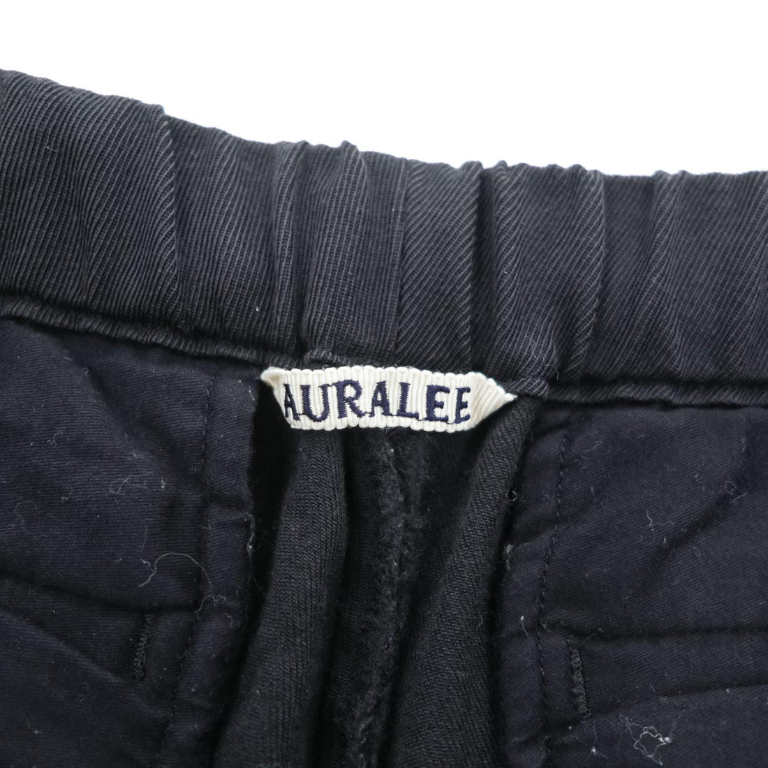 AURALEE Japan Made Slacks Pants 3 Black WOOL KERSEY EASY PANTS A7AP03BK