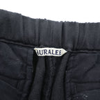 AURALEE Japan Made Slacks Pants 3 Black WOOL KERSEY EASY PANTS A7AP03BK