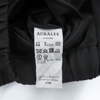 AURALEE Japan Made Slacks Pants 3 Black WOOL KERSEY EASY PANTS A7AP03BK