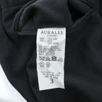 AURALEE Japan Made Slacks Pants 3 Black WOOL KERSEY EASY PANTS A7AP03BK