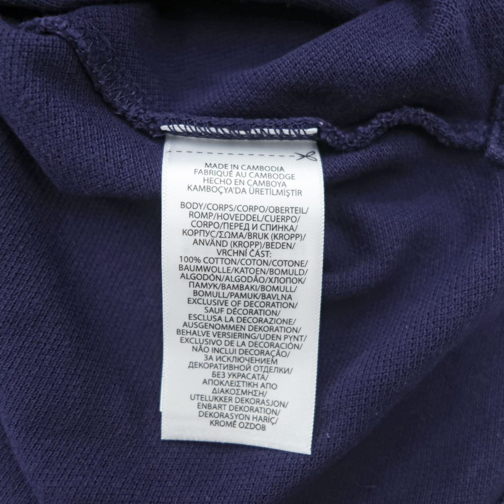 Polo Ralph Lauren 鹿の子 ビッグポニー 刺繍 ポロシャツ CLASSIC FIT ネイビー