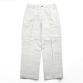 Claiborne (Liz Claiborne) Linen-Cotton Trousers Off-White Center-Press W34 L30