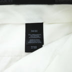 Claiborne (Liz Claiborne) Linen-Cotton Trousers Off-White Center-Press W34 L30