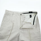 Claiborne (Liz Claiborne) Linen-Cotton Trousers Off-White Center-Press W34 L30
