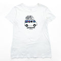 Patagonia USA-Made T-Shirt, Size S, Fitzroy Paddle Van White, Printed, Regular Fit, Taiwan 39326