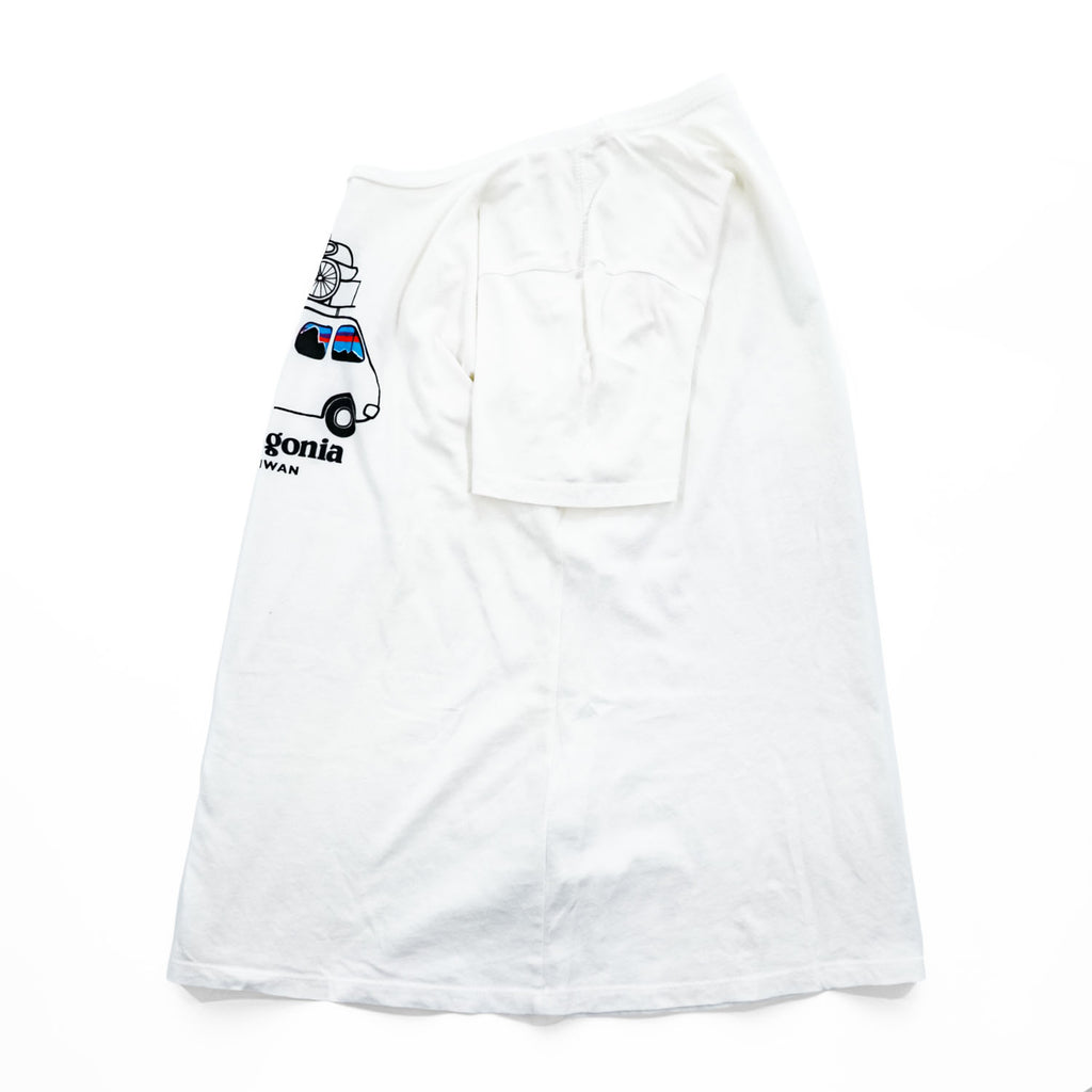 Patagonia USA-Made T-Shirt, Size S, Fitzroy Paddle Van White, Printed, Regular Fit, Taiwan 39326