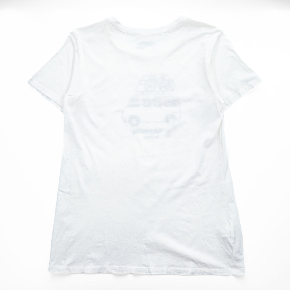 Patagonia USA-Made T-Shirt, Size S, Fitzroy Paddle Van White, Printed, Regular Fit, Taiwan 39326