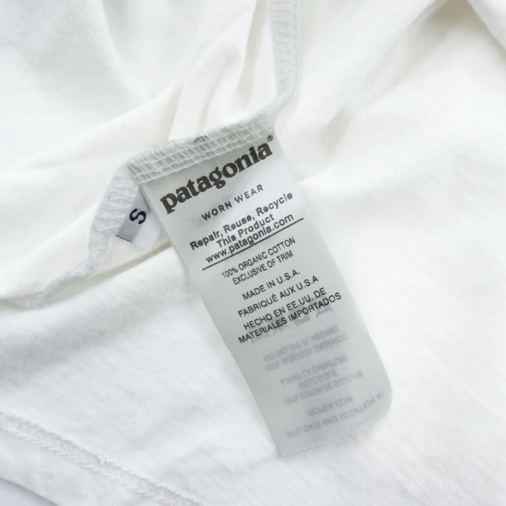 Patagonia USA-Made T-Shirt, Size S, Fitzroy Paddle Van White, Printed, Regular Fit, Taiwan 39326