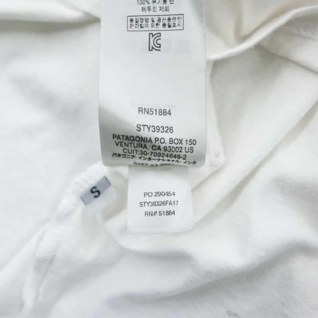 Patagonia USA-Made T-Shirt, Size S, Fitzroy Paddle Van White, Printed, Regular Fit, Taiwan 39326