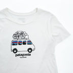 Patagonia USA-Made T-Shirt, Size S, Fitzroy Paddle Van White, Printed, Regular Fit, Taiwan 39326