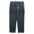 Emporio Armani 7V1PN8 trousers black cotton-blend tapered pleated button-fly side-zip pockets back welt zip EA metal logo cuff 2021 EU52