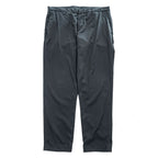 Emporio Armani 7V1PN8 trousers black cotton-blend tapered pleated button-fly side-zip pockets back welt zip EA metal logo cuff 2021 EU52