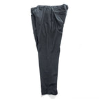 Emporio Armani 7V1PN8 trousers black cotton-blend tapered pleated button-fly side-zip pockets back welt zip EA metal logo cuff 2021 EU52