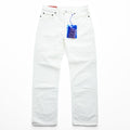 Acne Studios Bla Konst Jeans Log White 5-pocket Button Fly 100% Cotton White Size 28/32