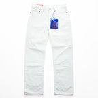 Acne Studios Bla Konst Jeans Log White 5-pocket Button Fly 100% Cotton White Size 28/32